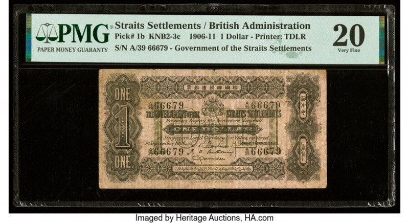 Straits Settlements Government of the Straits Settlements 1 Dollar 1.9.1906 Pick...