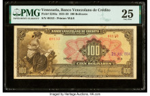 Venezuela Banco Venezolano de Credito 100 Bolivares 25.7.1934 Pick S248a PMG Very Fine 25. Rust is noted on this example.

HID09801242017

© 2022 Heri...