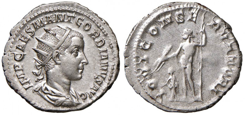 Gordiano III (238-244) Antoniniano - Busto radiato a d. - R/ Giove stante di fro...