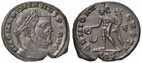 Massimino II (310-313) Follis (Siscia) Busto a d. - R/ Genio stante a s. - RIC 200 AE (g 5,83)