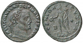 Licinio (308-324) Follis (Kyzicos) Busto laureato a d. - R/ Genio stante a s. - RIC 66 AE (g 6,35)