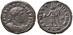 Costantino (307-337) Follis (Londinium) Busto laureato a d. - R/ Genio stante a s. - RIC 153 AE (g 4,70)