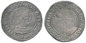 L’AQUILA Ferdinando d’Aragona (1458-1494) Coronato - Biaggi 118 AG (g 3,81) R Piccole screpolature al D/ e al R/, ondulazioni del tondello