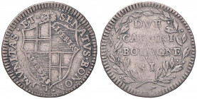 BOLOGNA Governo popolare (1796-1797) 2 Carlini - Pag. 41a AG (g 5,34) RR Graffi al R/