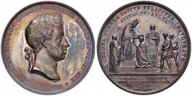 MILANO Ferdinando I (1835-1848) Medaglia 1838 Incoronazione - Opus: Manfredini AE (g 60,70 - Ø 51 mm) In bell’astuccio d’epoca