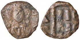 MILETO Monetazione normanna (1060-1080) Follaro di imitazione bizantina - MIR cfr. 489 CU (g 1,05)