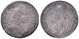 NAPOLI Filippo V di Borbone (1700-1707) Carlino 1701 - Magliocca 77 AG (g 2,18) Porosa