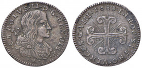 NAPOLI Carlo II (1674-1700) 8 Grana 1688 - Magliocca 52 AG (g 1,72) R Graffi di conio