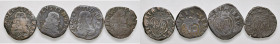 NAPOLI Lotto di quattro monete di rame di Carlo II come da foto