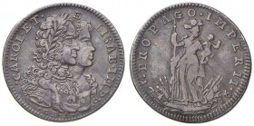 NAPOLI Carlo VI (1711-1734) Tarì 1716 - Magliocca 94 AG (g 4,32)