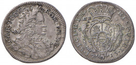 NAPOLI Carlo VI (1711-1734) Carlino 1715 - Magliocca 96 AG (g 2,09)