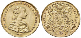 NAPOLI Ferdinando IV (1759-1816) 4 Ducati 1760 - Magliocca 220 (indicato R/2) AU (g 5,86) RR Da montatura