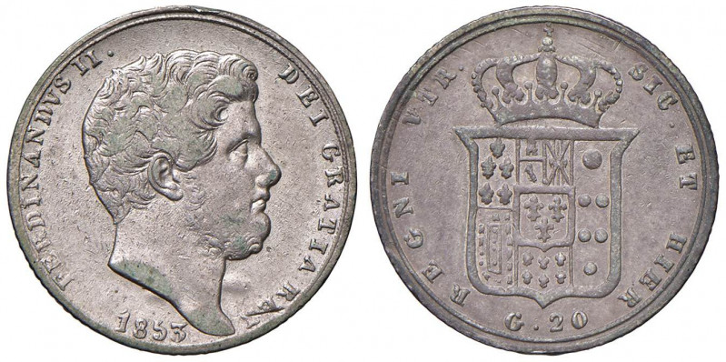 NAPOLI Ferdinando II (1830-1859) Tarì 1853 - Magliocca 618 AG (g 4,53)