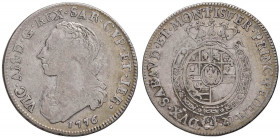 Vittorio Amedeo III (1773-1796) Quarto di scudo 1776 - Nomisma 349 AG (g 8,62) R