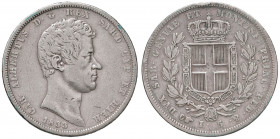 Carlo Alberto (1831-1849) 5 Lire 1833 T - Nomisma 680 AG RR Minimi graffietti diffusi al D/. In lotto con una dozzina di monete di Vittorio Emanuele I...