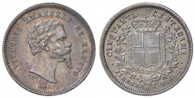 Vittorio Emanuele II re eletto (1859-1861) 50 Centesimi 1860 F - Nomisma 835 AG Un piacevolissimo esemplare per conservazione e patina!