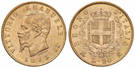 Vittorio Emanuele II (1861-1878) 20 Lire 1873 M - Nomisma 861 AU