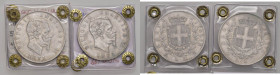 Vittorio Emanuele II (1861-1878) 5 Lire 1871 M e 1871 R - Nomisma 889/890 AG Lotto di due monete. Il 1871 M sigillato BB da Alessio Novelli. Il 5 lire...