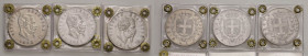Vittorio Emanuele II (1861-1878) 5 Lire 1873 M, 1874 M e 1875 R - AG Lotto di tre monete come da foto