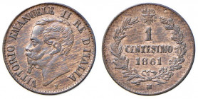 Vittorio Emanuele II (1861-1878) Centesimo 1861 M - Nomisma 964 CU