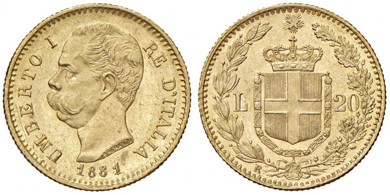 Umberto I (1878-1900) 20 Lire 1881 - Nomisma 980 AU