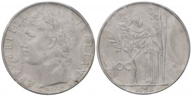 REPUBBLICA ITALIANA (1946-) 100 Lire 1956 - AC Sigillata FDC da Rollero