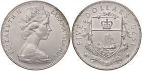 BAHAMAS Elisabetta (1952-) 5 Dollars 1970 - KM 10 AG (g 42,25)