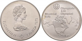 CANADA Elisabetta (1952-) 5 Dollari 1973 - AG (g 24,25)