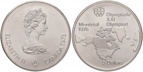 CANADA Elisabetta (1952-) 5 Dollari 1973 - AG (g 24,47)