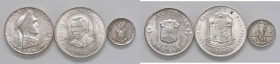 FILIPPINE Peso 1963 - KM 193 AG (g 26,73); Peso 1947 - KM 185 AG (g 19,92) In lotto con 20 centesimi 1944. Lotto di tre monete