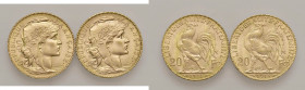 FRANCIA 20 Franchi 1913 e 1914 - AU (g 6,46 - 6,45)