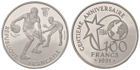 FRANCIA 100 Franchi 1991 - KM 991 AG (g 22,20)