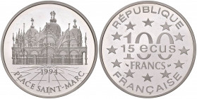 FRANCIA 100 Franchi 1994 - KM 1068 AG (g 22,24) Piazza San Marco