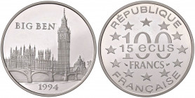 FRANCIA 100 Franchi 1994 - KM 1070 AG (g 22,20)