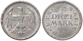 GERMANIA 3 Marchi 1924 A - KM 43 AG (g 15,00)