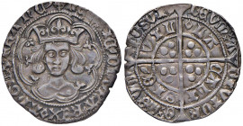 INGHILTERRA Henry VI (1470-1471) Groat zecca di York - Sp 2082 AG (g 3,90)
