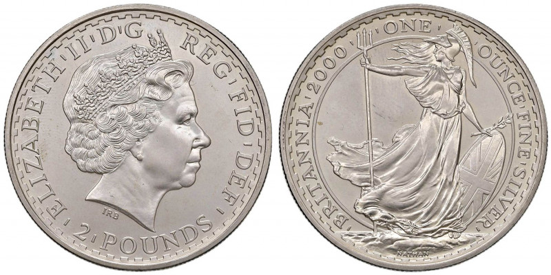 INGHILTERRA Elisabetta (1952-) 2 Pounds 2000 - AG (g 32,79)