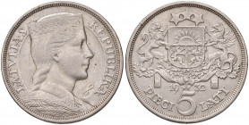 LITUANIA 5 Lati 1932 - KM 84 AG (g 24,98)