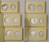 MALTA SMOM 1 e 2 Scudi 1969, 1 e 2 Scudi 1972, 1 e 2 Scudi 1973 - AG Lotto di tre confezioni originali in cartoncino