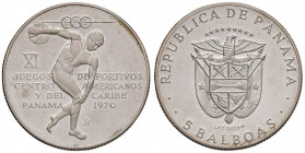 PANAMA 5 Balboas 1970 - KM 28 AG (g 36,44)