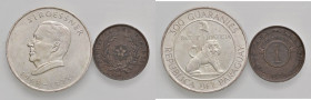 PARAGUAY 300 Guaranies 1973 - KM 29 AG (g 26,48) In lotto con centesimo 1870