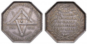 MEDAGLIE NAPOLEONICHE Gettone 1810 Napoleone Protettore delle Arti - Opus: Jaley - AG (g 15,89 - Ø 31 mm)
