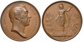 MEDAGLIE NAPOLEONICHE - INGHILTERRA - Medaglia 1813 Lord Lunedoch e la presa di San Sebastiano - Opus: Webb, Mills - AE (g 38,59 - 40 mm)