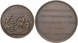 Alessandro Rossi Medaglia 1889 ai suoi coetanei - Opus: AE (g 200 - Ø 70 mm) Coniata in 80 pezzi come dono del Senatore alla sua festa di compleanno