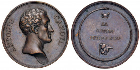 Antonio Canova (1757-1822) Medaglia 1817 Al secolo decimo nono - Opus: Putinati - AE (g 24,30 - Ø 34 mm) Colpetto al bordo