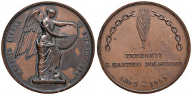BRESCIA Medaglia 1959 Centenario della battaglia di Solferino e San Martino - Opus: S. Johnson - AE (g 35,58 - Ø 47 mm) Colpetto al bordo