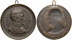 Alessandro Volta - COMO Placchetta uniface 1899 Alessandro Volta, primo centenario della pila - AE (g 486 - Ø 133 mm) Con appiccagnolo probabilmente p...