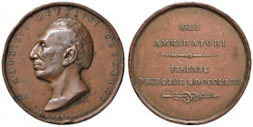 MAURIZIO BUFALINI Medaglia 1863 - Opus: Pieroni AE (g 75,53 - Ø 50 mm) Diffusi colpi e graffi