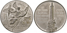 MILANO Medaglia 1898 Ai gloriosi caduti nelle cinque giornate milanesi - Opus: Johnson - MA (g 59,33 - Ø 51 mm)