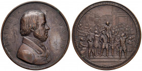 VENEZIA Governo Provvisorio (1848) Medaglia 1848 Liberazione dalla prigionia di Daniele Manin - Opus: Fabris - AE (g 99,77 - Ø 58 mm) Graffietti al D/...